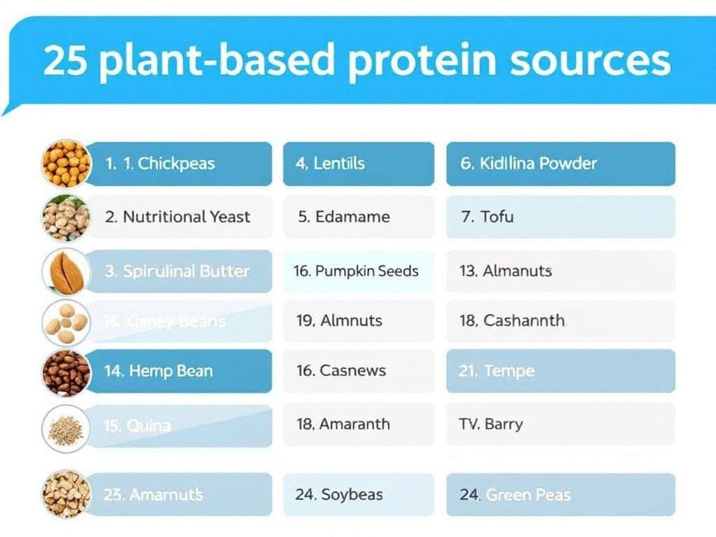 Plant-Based Protein Sources Chart
